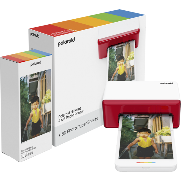 Polaroid Hi-print 4x6 Photo Printer White E-box
