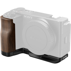 SmallRig 4864 L-Shape Mount Plate with Wooden Handle for Sony ZV-E10 II