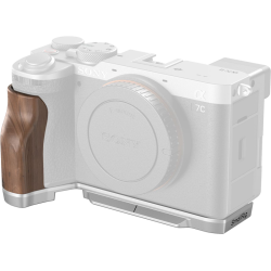 SmallRig 4796 L-Shape Mount Plate with Wooden Handle for Sony Alpha 7C II / Alpha 7CR