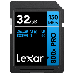 Lexar SDHC 800x Pro UHS-I C10 (V10) U1 R150 32GB