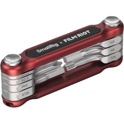 SmallRig 4811 x FILM RIOT 7-in-1 Folding Wrench Set with Multiple Angle Positioning Red