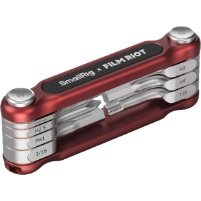 SmallRig 4811 x FILM RIOT 7-in-1 Folding Wrench Set with Multiple Angle Positioning Red