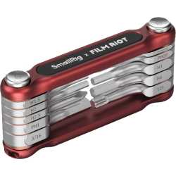 SmallRig 4813 x FILM RIOT 10-in-1 Folding Wrench Set with Multiple Angle Positioning Red