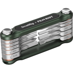 SmallRig 4814 x FILM RIOT 10-in-1 Folding Wrench Set with Multiple Angle Positioning Green