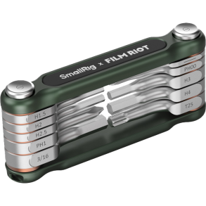 SmallRig 4814 x FILM RIOT 10-in-1 Folding Wrench Set with Multiple Angle Positioning Green