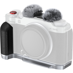 SmallRig 4875 L-Shape Mount Plate with Silicone Handle for FUJIFILM X-M5 Sliver