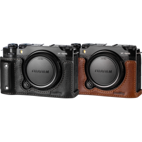 SmallRig 4879 Camera Leather Half Case Kit for FUJIFILM X-M5 Black