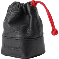 Artisan &amp; Artist | ACAM-LPL120 | Full Leather Lens Pouch (S) Black