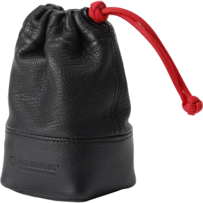 Artisan & Artist | ACAM-LPL140 | Full Leather Lens Pouch (M) Black