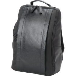 Artisan &amp; Artist | RR4-06C | Leather Panel Backpack, Black