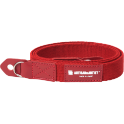 Artisan &amp; Artist | ACAM-102 | Slim Cloth Strap (w/Ring-type/Eyelets) Red