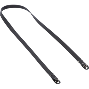 Artisan & Artist | ACAM-288 | Leather Strap with Longer Length (w/Ring-type/Eyelets) Black