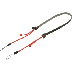 Artisan &amp; Artist | ACAM-P12 | Flynn Camera Paracord Strap w/adjust lengths in Leather (w/Loop) Red