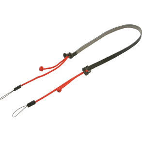 Artisan & Artist | ACAM-P12 | Flynn Camera Paracord Strap w/adjust lengths in Leather (w/Loop) Red