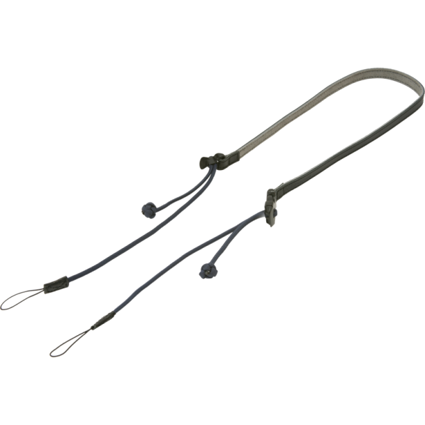 Artisan &amp; Artist | ACAM-P12 | Flynn Camera Paracord Strap w/adjust lengths in Leather (w/Loop) Navy