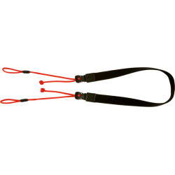 Artisan &amp; Artist | ACAM-P25 | Wide Length Parachute Cord Strap w/adjustable lengths (d-ring) Red