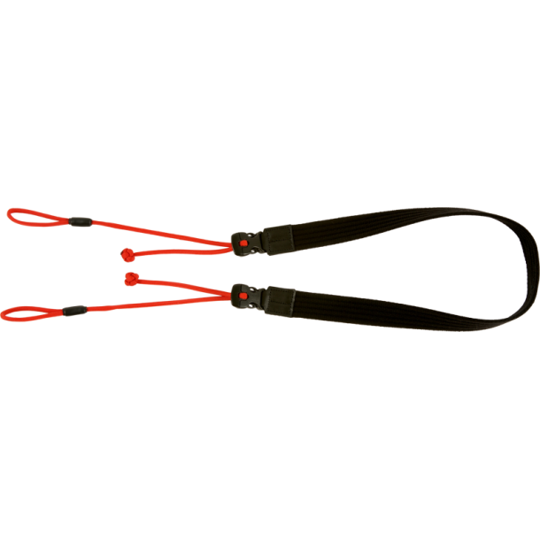 Artisan &amp; Artist | ACAM-P25 | Wide Length Parachute Cord Strap w/adjustable lengths (d-ring) Red