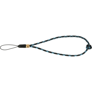 Artisan & Artist | ACAM-P04H | Multi Paracord Hand strap w/ Celtic button knot (w/Loop) Black/Blue