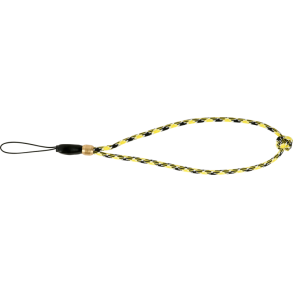 Artisan & Artist | ACAM-P04H | Multi Paracord Hand strap w/ Celtic button knot (w/Loop) Yellow/BLK