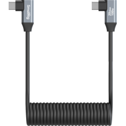SmallRig 4793 USB-C Angled to USB-C Angled Coiled Data Cable