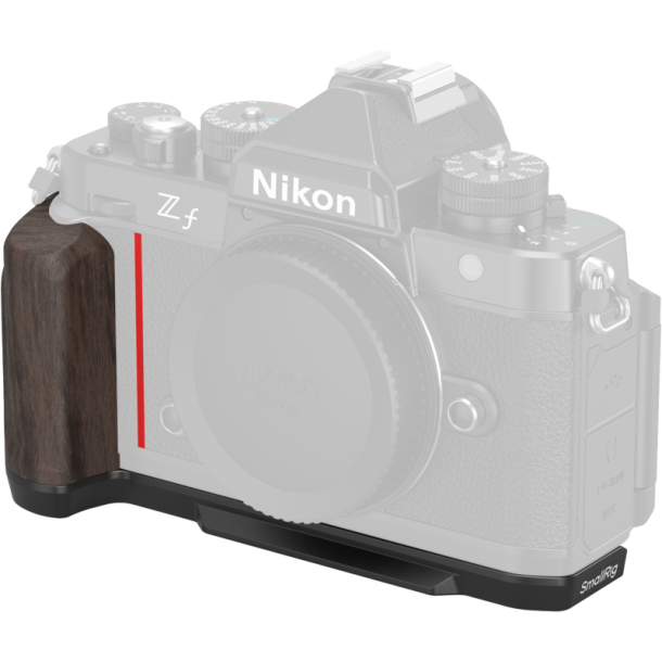 SmallRig 4801 L-Shape Mount Plate with Wooden Handle for Nikon Z f