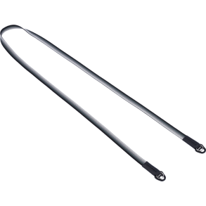 Artisan & Artist I ACAM-322A I Silk camera strap (Long), Black/Silver