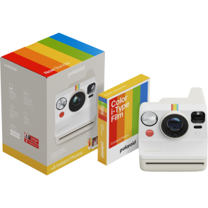 Polaroid Now Gen 3 Pebble White bundle with Color Film (8 photos)