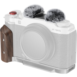 SmallRig 5261 L-Shape Mount Plate with Wooden Handle for FUJIFILM X-M5 Sliver