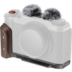SmallRig 5260 L-Shape Mount Plate with Wooden Handle for FUJIFILM X-M5 Black