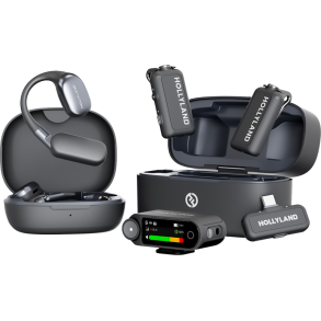 Hollyland LARK MAX 2 Ultimate Combo with OWS Monitor Earphone + Camera RX + USB-C RX