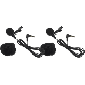 Hollyland Omnidirectional Lavalier Microphone (Black 2-Pack) for Lark Max 2