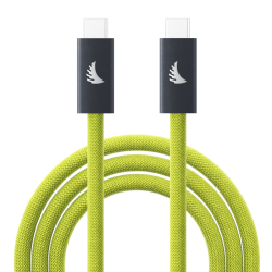 Angelbird Cable I USB-A to C 3.2 I Solid Flex Cable I Lime I 32 cm