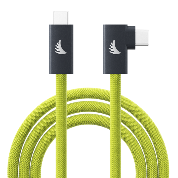 Angelbird Cable I USB-C 3.2 I Solid Flex Tether Cable Right-Angle I Lime I 4,5 m