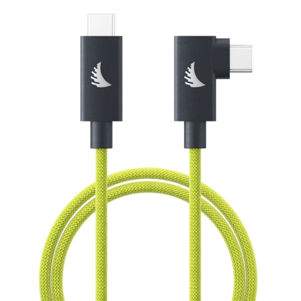 Angelbird Cable I USB-C 4.0 I Solid Flex Cable Right-Angle I Lime I 1 m