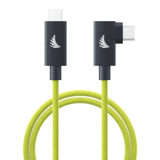 Angelbird Cable I USB-C 4.0 I Solid Flex Cable Right-Angle I Lime I 2 m