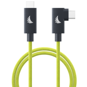 Angelbird Cable I USB-C 4.0 I Solid Flex Cable Right-Angle I Lime I 32 cm