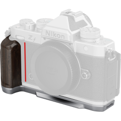 SmallRig 5707 L-Shaped Mount Plate with Wooden Handle for Nikon Z f Silver