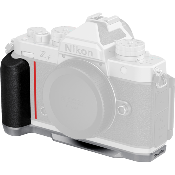 SmallRig 5706 L-Shaped Mount Plate with Silicone Handle for Nikon Z f Silver
