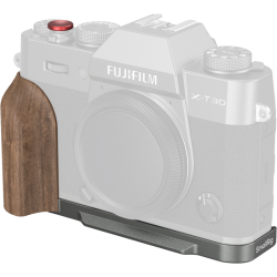 SmallRig 5668 L-Shaped Mount Plate w Wooden Handle for FUJIFILM X-T30 / T30 II / T30 III Charcoal