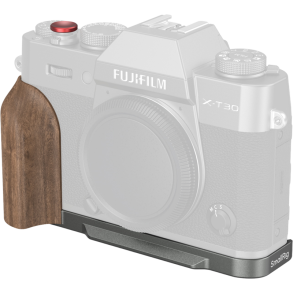 SmallRig 5668 L-Shaped Mount Plate w Wooden Handle for FUJIFILM X-T30 / T30 II / T30 III Charcoal