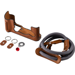 SmallRig 5670 Leather Half Case Kit for FUJIFILM X-T30 / X-T30 II / X-T30 III Brown