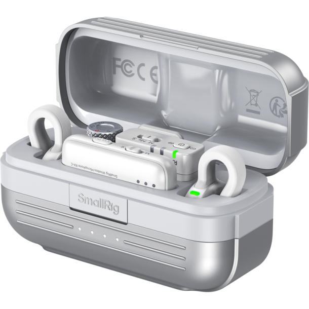 SmallRig 5716 S70 Wireless Microphone with Multi-Device Compatibility (White)