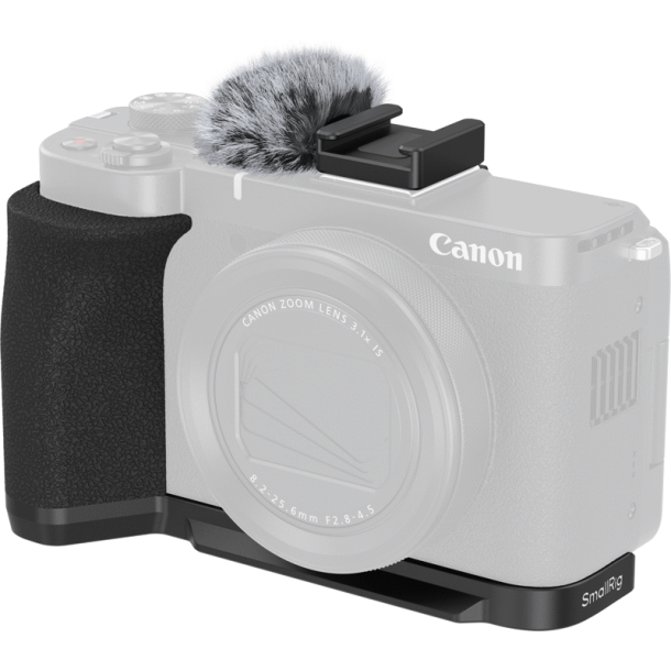 SmallRig 5808 L-Shaped Mount Plate with Handle for Canon PowerShot V1 (Black)