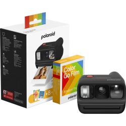 Polaroid Go Gen 3 Black + Color Film Bundle (8 Photos)