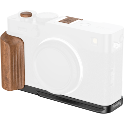 SmallRig 5985 L-Shaped Mount Plate with Wooden Handle for FUJIFILM X-E5 (Rosewood, Black)