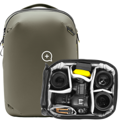 Peak Design Travel Backpack 20L w/ Camera Cube (S-Medium) I Stone