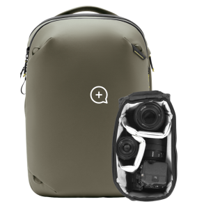 Peak Design Travel Backpack 20L w/ Camera Cube (Small) I Stone