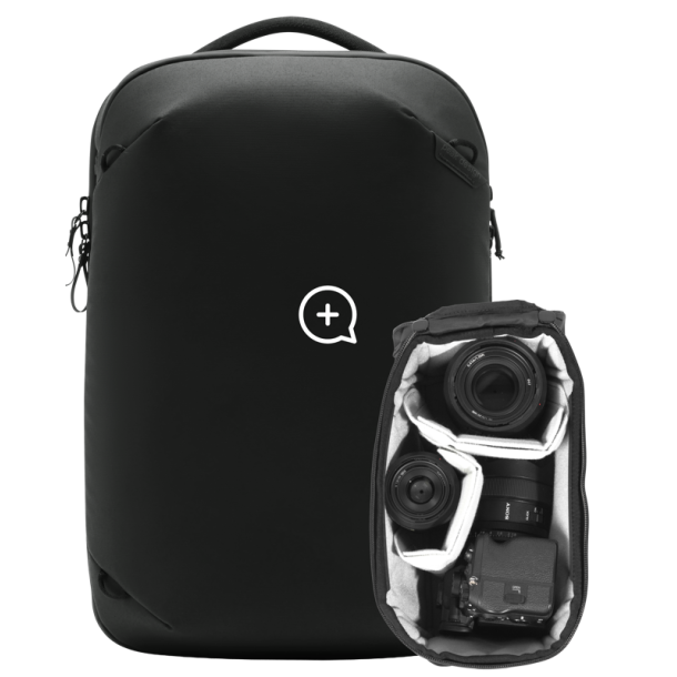 Peak Design Travel Backpack 20L w/ Camera Cube (Small) I Black