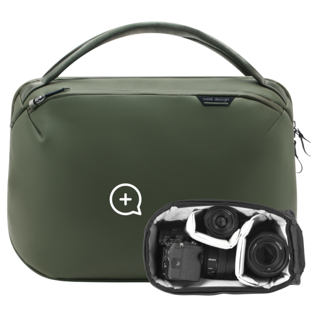 Peak Design Travel Weekender 25L w/ Camera Cube (Small) I Sage