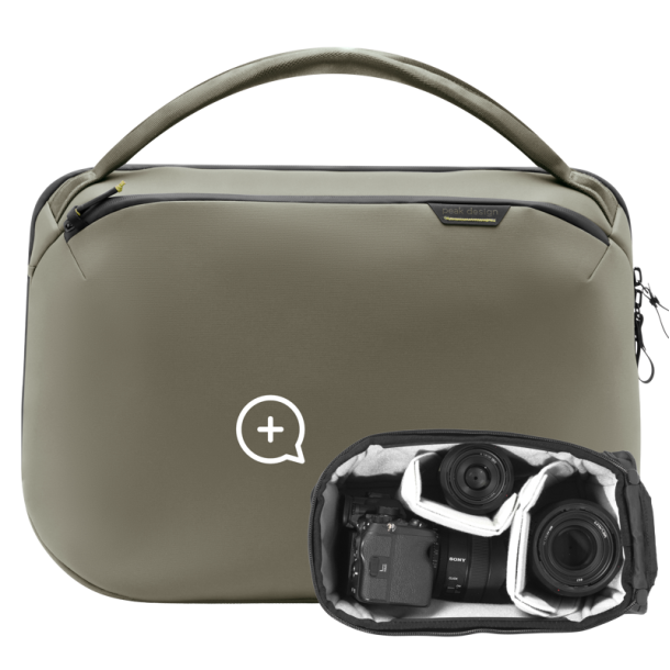 Peak Design Travel Weekender 25L w/ Camera Cube (Small) I Stone